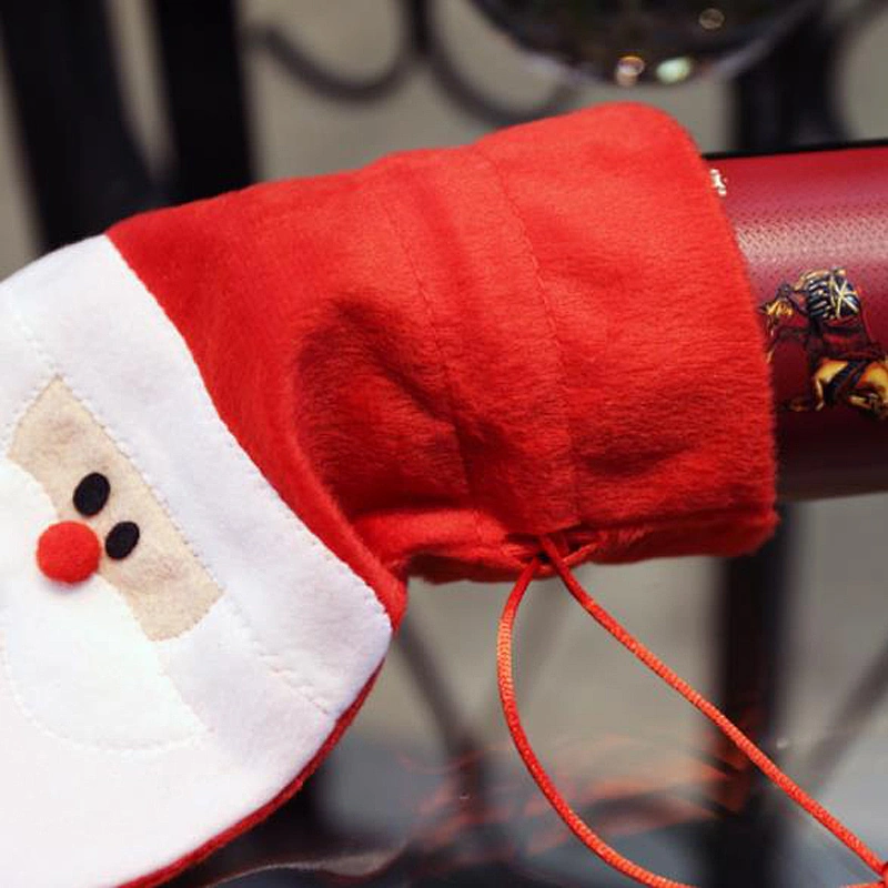 Wholesale Creative Christmas Decoration Gift Santa Claus Red Wine Bottle Sleeve Christmas Crafts Home Decor