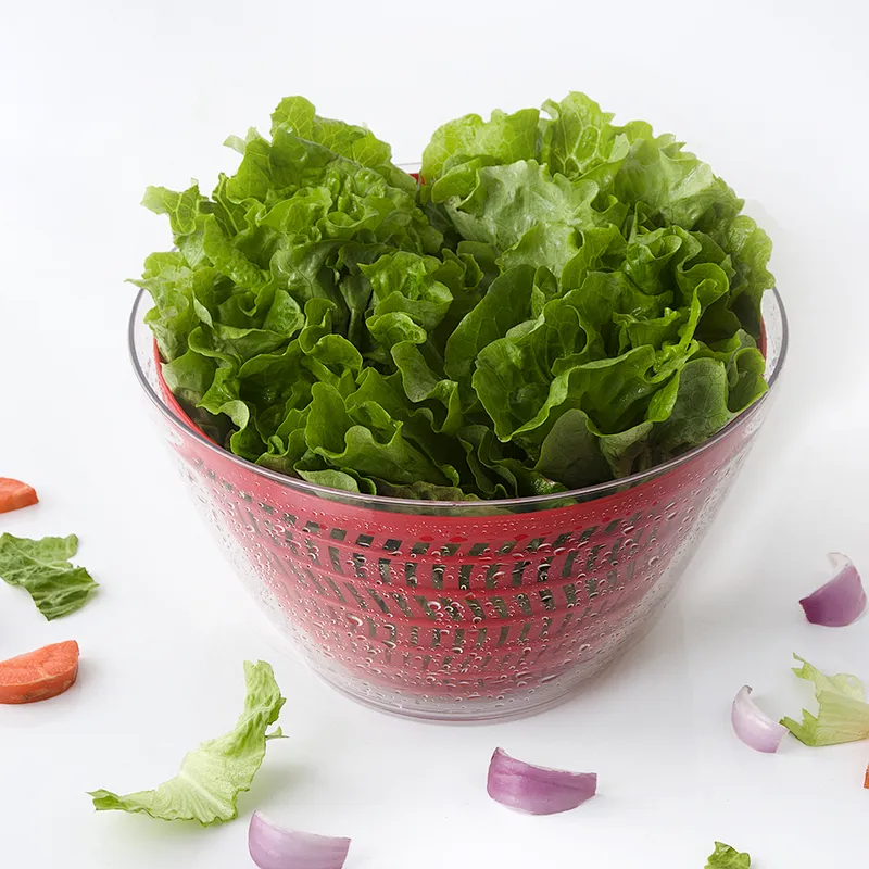 FDA 50MOQ Customized manual plastic vegetable salad lettuce spinner