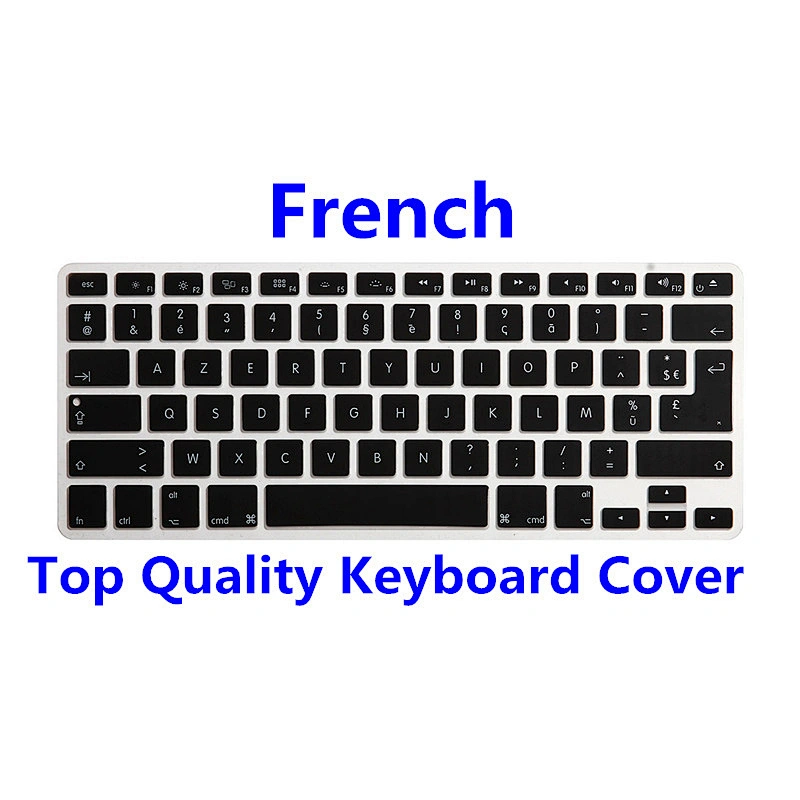French custom Silicone Keyboard Protector film laptop keyboard cover laptop skin For Macbook Air 13 Inch UK/US