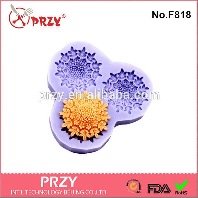 PRZY Model F818 High quality apple shape silicone candy mold for sale