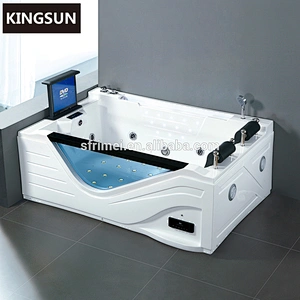Sex Massage Spa Bathroom Acrylic Whirlpool Bathtub Massage With TV