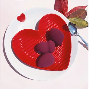 China wholesale price high quality colourful cosmetic powder puff latex makeup sponge