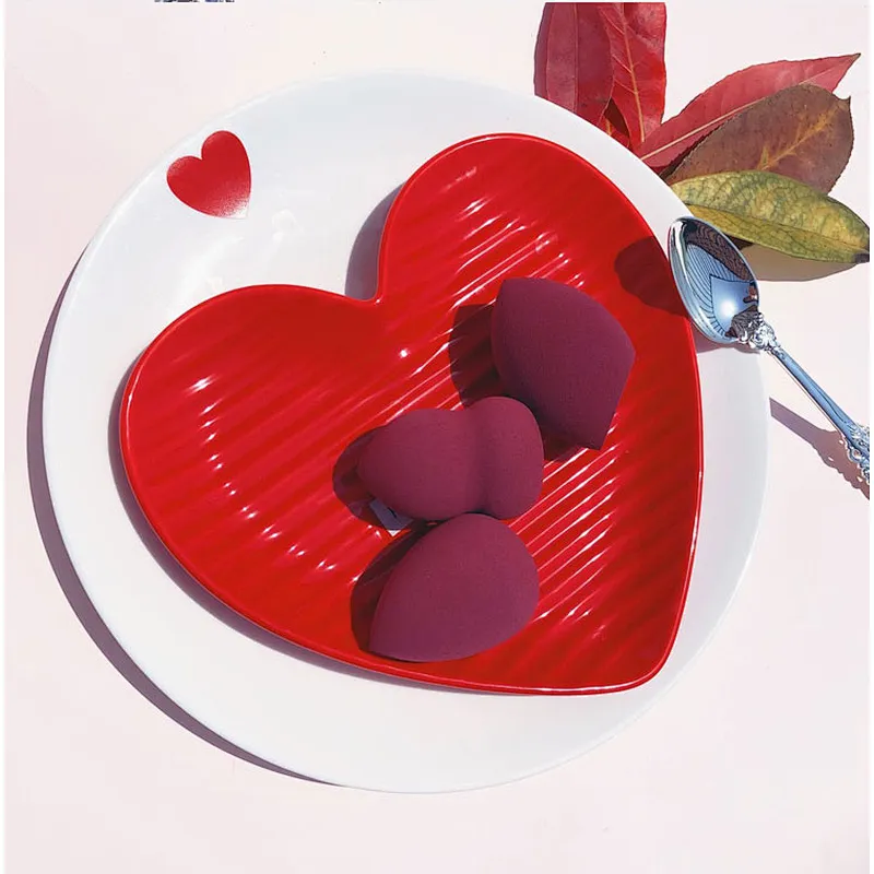 China wholesale price high quality colourful cosmetic powder puff latex makeup sponge