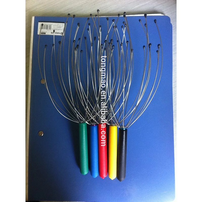 Cheaper Simple Hand Held Scalp Head Massager,OCTOPUS head massager
