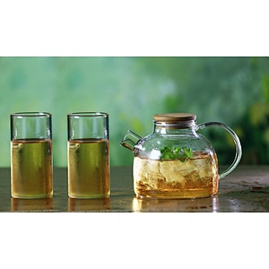 China High Borosilicate Glass Tea Pot 1000ml Big Capacity Water Kettle Customized Logo Glass Water Pot