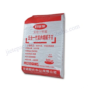 Construction use bopp laminated 20kg pp woven cement for building bag