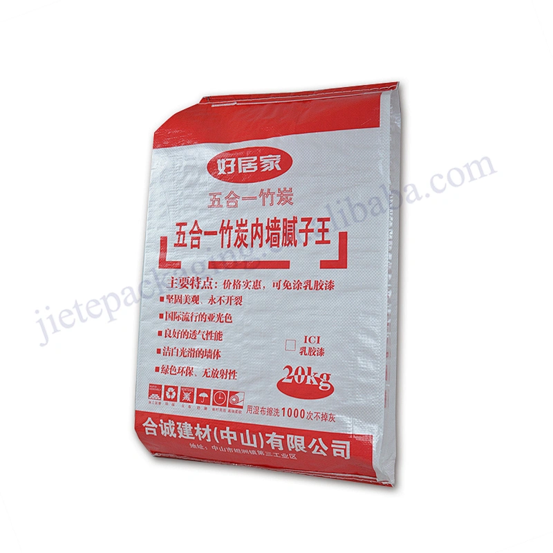 Construction use bopp laminated 20kg pp woven cement for building bag