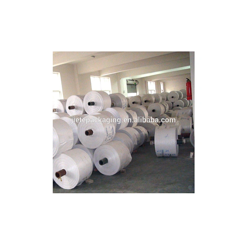 Customized cheap pp woven bag roll fabric tubular width 30cm to 150cm