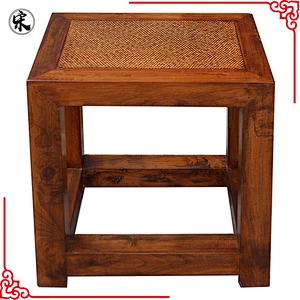 wholesale antique reproduction old rattan coffee table furniture