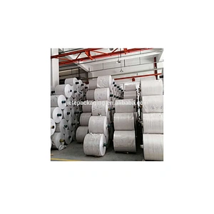 Wholesale cheap bopp laminated white pp woven fabric tubular roll
