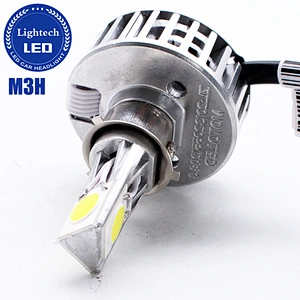 Lightech Wholesale M3H motorcycle Headlight 3 faces 360 30W Super Bright High Low Headlights for motorcycles