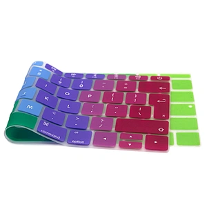 Rainbow Keyboard Cover English Laptop Keyboard Skin keyboard protector for MacBook Pro 13