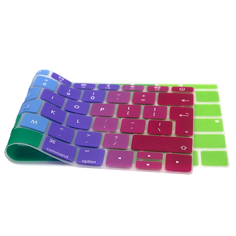 Rainbow Keyboard Cover English Laptop Keyboard Skin keyboard protector for MacBook Pro 13