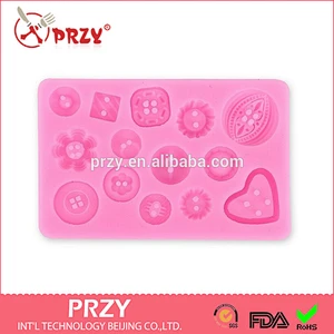 Button fondant cake decoration silicone molds