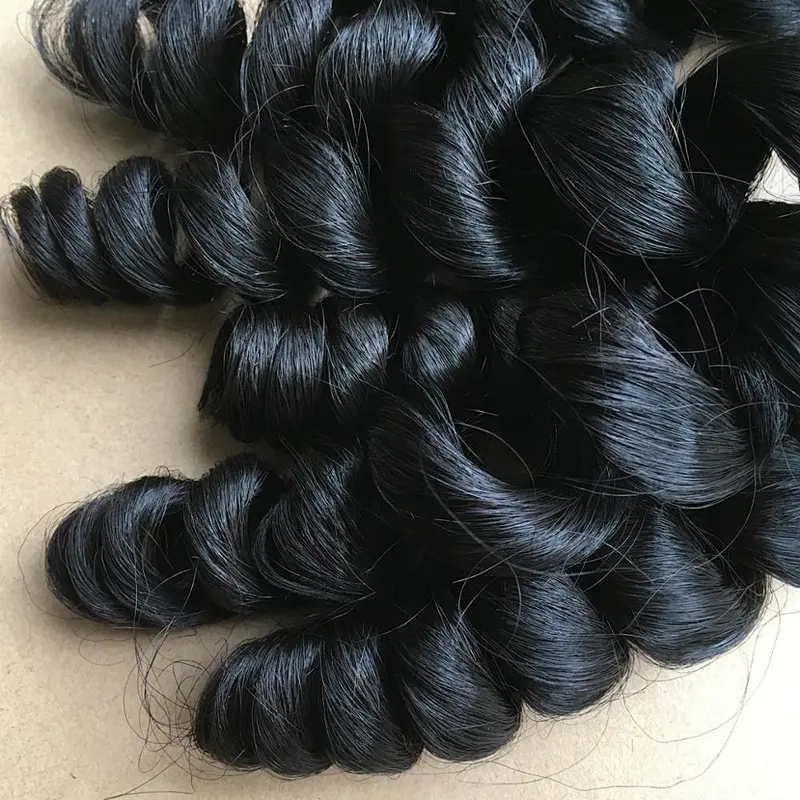 New arrival 12 inch to 26 inch loose wave virgin indian hair wholesale raw indian temple hair