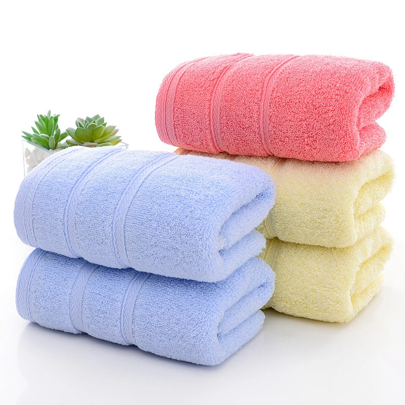 Free Sample Wholesale Color Towels Customized Logo Bath Towels China Supply 100% Cotton Towel