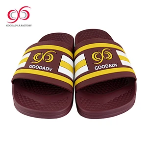 High Quality custom logo slide sandal	flip flops men