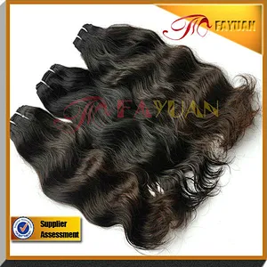 Black Color Natural Wave 6a virgin Brazillian hair can be dyed & bleached