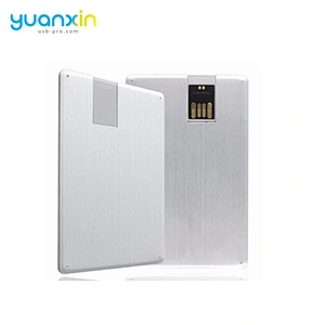 China supplier OEM ODM design Aluminum credit card flash drives