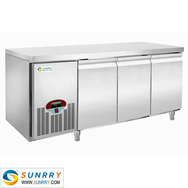 CE approved stainless steel refrigerator work table for sale (SY-RT480L SUNRRY)