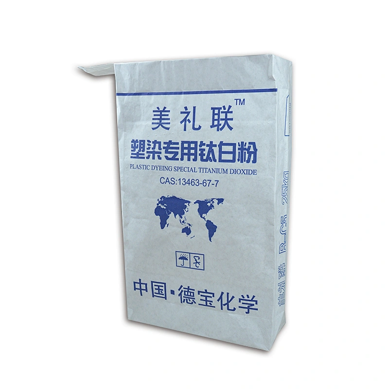 White cement block bottom kraft paper valve bag multi-paper valve bag 20kg