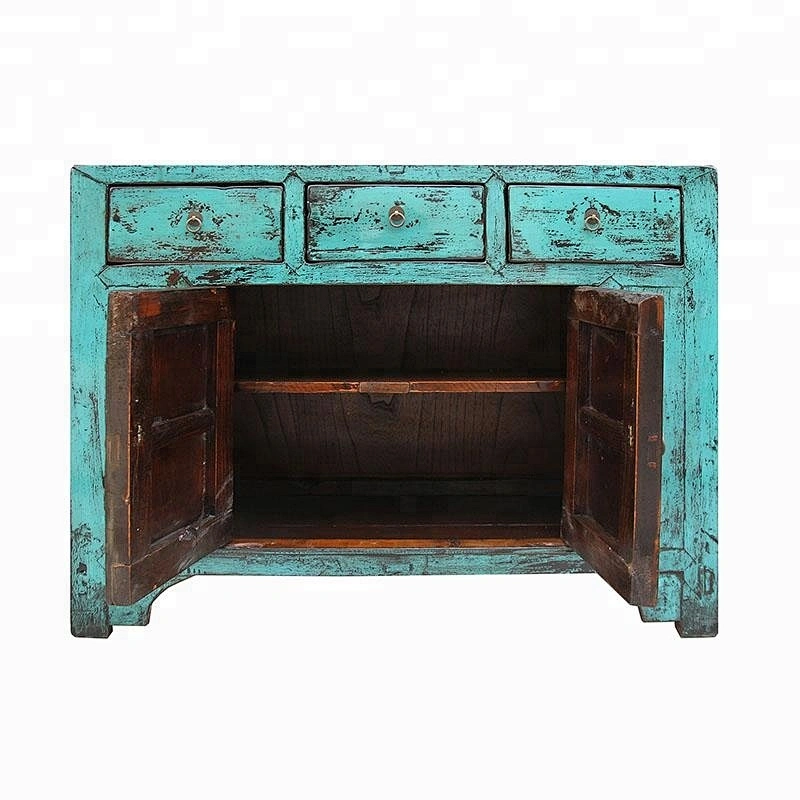 chinese old lacquered storage rustic sideboard furniture