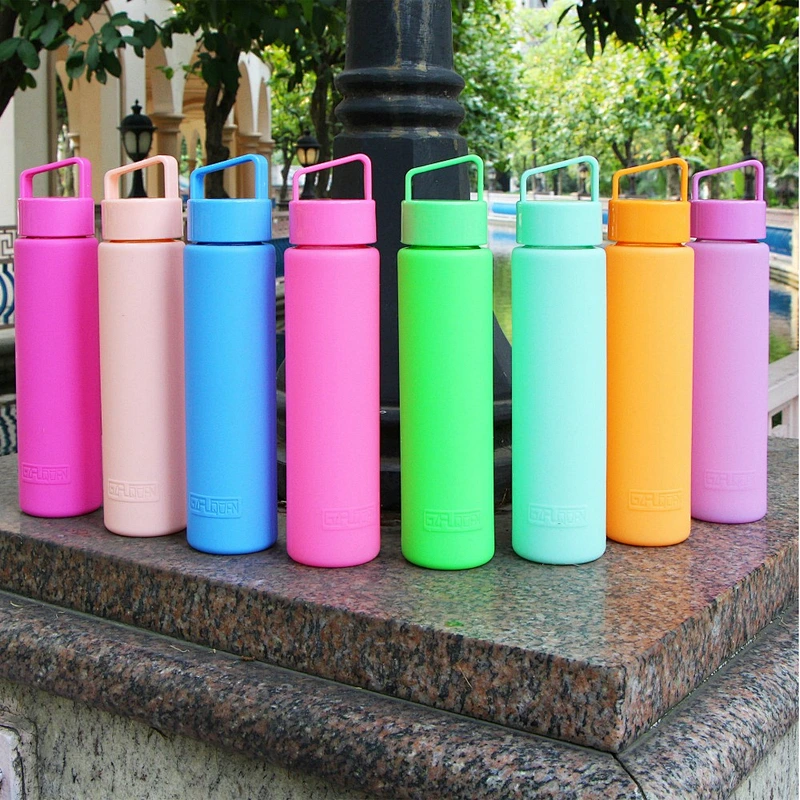 New Creative Product Colorful Environment Protection Glass Mug with AS Lid for Car Use