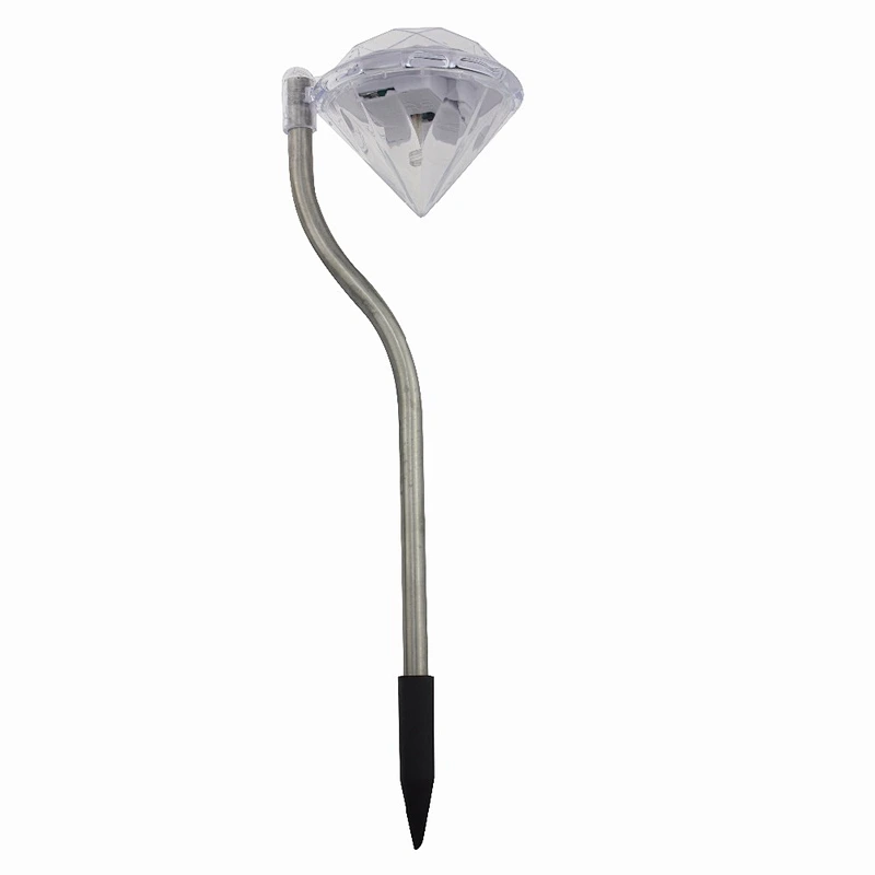 4PCS Solar Lamp for Garden LED Lawn Light Outdoor Lighting Diamond Path Light