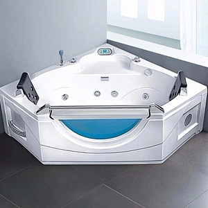 Hot selling acrylic massage bathtub freestanding two person hot tub