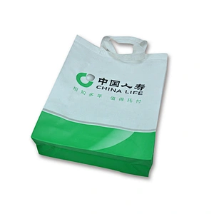 Customized wholesale white recyclable shopping bag wholesale