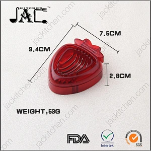 New Plastic Strawberry Egg Slicer for Cake Salad and Dessert