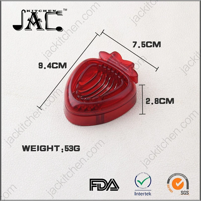 New Plastic Strawberry Egg Slicer for Cake Salad and Dessert
