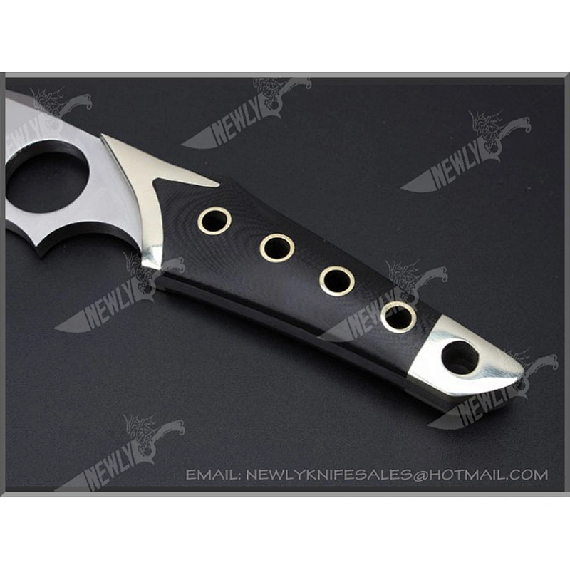 Professional Cutting Knives Leather Sheath Camping Survival Tactical Knife