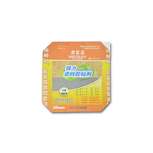 Custom 20kg kraft paper valve bag packaging for ceramic tile glue, putty powder