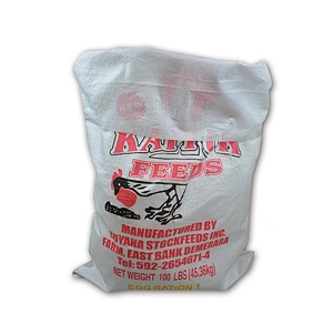 Wholesale 20kg plastic poultry feed bag packing