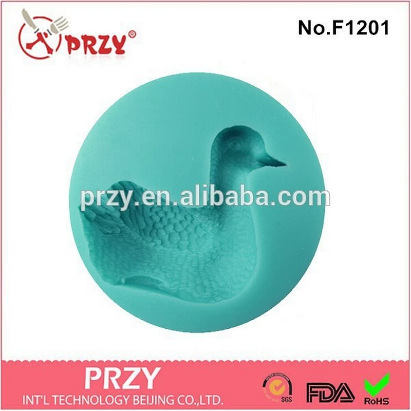 duck silicone mold for cake decorating , silicone fondant molds