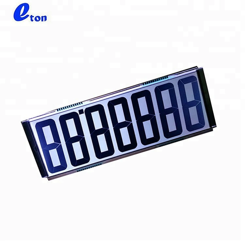 Segment LCD Monitor 7Digits Panel Replacement TN LCD Screen