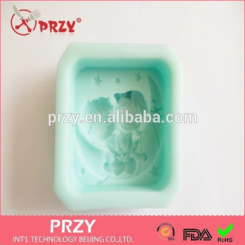 silicone children on the moon soap mold , silicone lovely soap mold