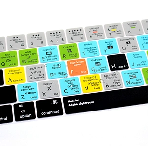 Lightroom Hot key Keypad Cover Ultra- thin key silicone key cover Skins For macbook pro skin Keyboard Protector