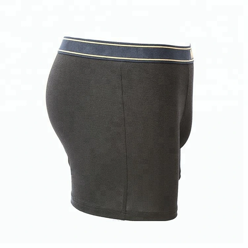 Fine workmanship black printing mens underwear boxers