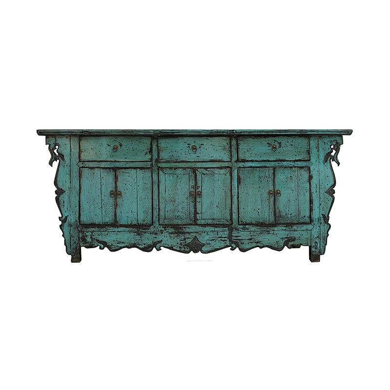 chinese oriental old painted lacquered storage sideboard furniture