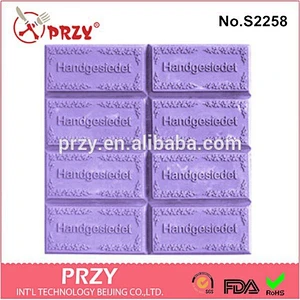 Tray Handgesiedet silicone soap molds for soap making
