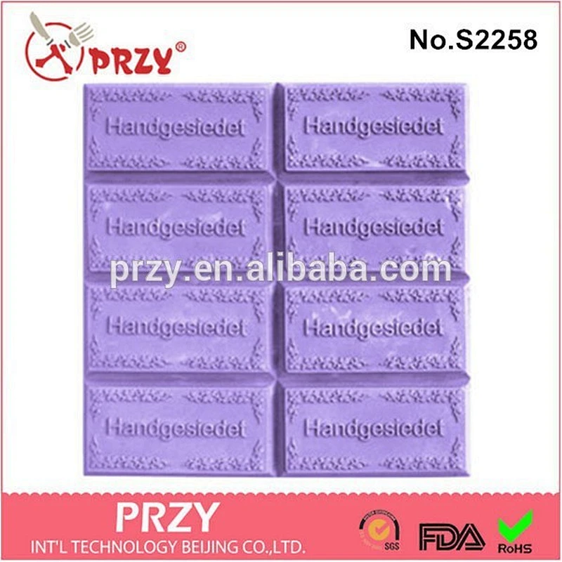 Tray Handgesiedet silicone soap molds for soap making