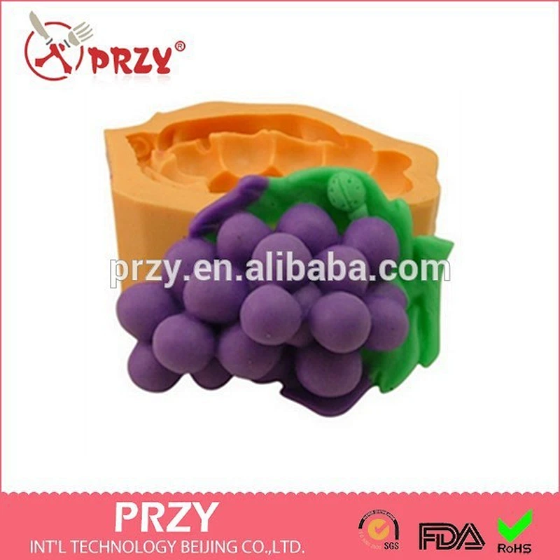 Fruit soap silicone mold/Grape silicone soap molds