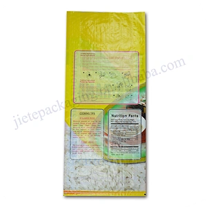 High quality 100% virgin plastic bopp laminated pp woven chinese rice bag