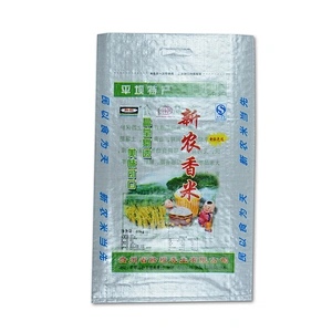 Polypropylene pp woven kamal basmati rice bags 5kg 25kg for sale