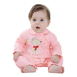 Latest Pretty design Autumn Long Sleeves Baby Clothes Jumpsuit Cotton Girl Infant Romper