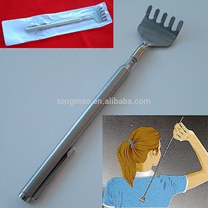 2016 hot sale Stainless steel Handy Pocket Pen Clip Back Scratcher