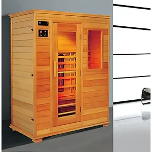 2018 new arrival red cedar one person dry sauna room infared sauna steam room