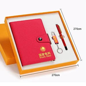 2019 Factory Directly in-Stock Product High Quality Business Gift Set Notebook U-Disk Pen Gift Set
